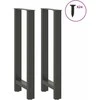 Baro stalo kojos, antracito spalvos, 2 vnt., 50x(100-101) cm, plienas