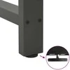 Kavos staliuko kojos, antracito spalvos, 2 vnt., 60x(30-31) cm, plienas