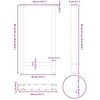 Baro stalo kojos, baltos, 2 vnt., 40x(90-91) cm, plienas