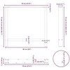Valgomojo stalo kojos, baltos, 2 vnt., 70x(72-73) cm, plienas
