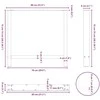 Kavos staliuko kojelės, balta, 2 vnt., 80x(72-73)cm, plienas