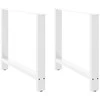 Valgomojo stalo kojos, baltos, 2 vnt., 90x(72-73) cm, plienas