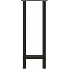 Kavos staliuko kojelės, juoda, 2 vnt., 28x(72-73)cm, plienas