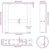 Kavos staliuko kojelės, juoda, 2 vnt., 30x(30-31)cm, plienas