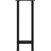 Kavos staliuko kojelės, juoda, 2 vnt., 38x(72-73)cm, plienas