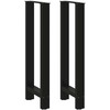 Baro stalo kojos, juodos, 2 vnt., 50x(100-101) cm, plienas