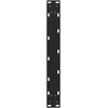Kavos staliuko kojelės, juoda, 2 vnt., 70x(42-43)cm, plienas