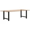 Valgomojo stalo kojos, juodos, 2 vnt., 70x(72-73) cm, plienas