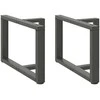 Kavos staliuko kojelės, T formos, 2 vnt., 70x25x(42-43)cm