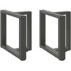 Kavos staliuko kojelės, T formos, 2 vnt., 50x25x(42-43)cm