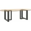 Kavos staliuko kojelės, T formos, 2 vnt., 50x25x(42-43)cm