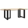 Kavos staliuko kojelės, T formos, 2 vnt., 50x25x(42-43)cm
