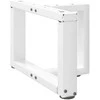 Kavos staliuko kojelės, T formos, 2 vnt., baltos, 40x25x(30-31) cm, plienas