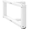 Kavos staliuko kojelės, 2 vnt., baltos, 60x25x(30-31) cm, plienas
