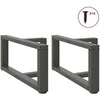 Kavos staliuko kojelės, T formos, 2 vnt., 60x25x(30-31)cm