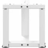 Kavos staliuko kojelės, 2 vnt., baltos, 30x25x(30-31) cm, plienas, T formos