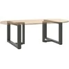 Kavos staliuko kojelės, T formos, 2 vnt., 70x25x(42-43)cm