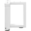 Kavos staliuko kojelės, 2 vnt., baltos, 30x25x(30-31) cm, plienas, T formos