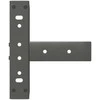 Kavos staliuko kojelės, T formos, 2 vnt., antracito spalvos, 38x25x(42-43) cm, plienas