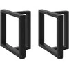 Kavos staliuko kojelės, T formos, 2 vnt., 50x25x(42-43)cm
