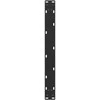 Kavos staliuko kojelės, 2 vnt., juodos, 60x(30-31) cm, plienas, U formos