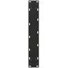 Kavos staliuko kojelės, U formos, 2 vnt., juoda, 50x(110-111)cm