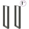 Kavos staliuko kojelės, U formos, 2 vnt., 38x(72-73) cm