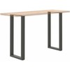 Kavos staliuko kojelės, U formos, 2 vnt., 50x(100-101) cm