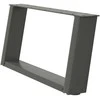 Kavos staliuko kojelės, U formos, 2 vnt., 60x(30-31)cm