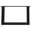 Kavos staliuko kojelės, U formos, 2 vnt., juoda, 40x(30-31)cm