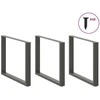 Kavos staliuko kojelės, U formos, 2 vnt., 100x(72-73) cm