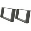 Kavos staliuko kojelės, U formos, 2 vnt., 70x(30-31)cm