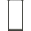 Kavos staliuko kojelės, U formos, 2 vnt., 40x(90-91)cm, plienas