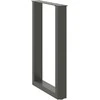 Valgomojo stalo kojos, U formos, 2 vnt., antracito spalvos, 50x(72-73) cm, plienas