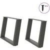 Kavos staliuko kojelės, U formos, 2 vnt., 70x(42-43)cm