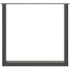 Valgomojo stalo kojos, U formos, 2 vnt., antracito spalvos, 90x(72-73) cm, plienas