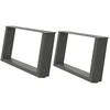 Kavos staliuko kojelės, U formos, 2 vnt., 60x(30-31)cm