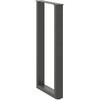 Konsolinio stalo kojelės, U formos, 2 vnt., antracito spalvos, 28x(72-73) cm, plienas