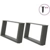 Kavos staliuko kojelės, U formos, 2 vnt., 70x(30-31)cm