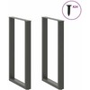Kavos staliuko kojelės, U formos, 2 vnt., 60x(100-101) cm