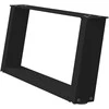 Kavos staliuko kojelės, U formos, 2 vnt., juoda, 70x(30-31)cm