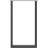 Kavos staliuko kojelės, U formos, 2 vnt., 60x(100-101) cm