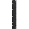 Kavos staliuko kojelės, U formos, 2 vnt., juoda, 60x(100-101)cm