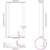 Kavos staliuko kojelės, U formos, 2 vnt., balta, 38x(72-73) cm