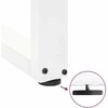 Kavos staliuko kojelės, U formos, 2 vnt., balta, 50x(110-111)cm