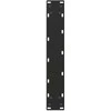 Kavos staliuko kojelės, U formos, 2 vnt., juoda, 50x(100-101)cm