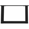 Kavos staliuko kojelės, U formos, 2 vnt., juoda, 50x(30-31)cm