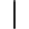Kavos staliuko kojelės, U formos, 2 vnt., juoda, 40x(100-101)cm