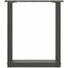 Kavos staliuko kojelės, 2 vnt., antracito spalvos, 38x(42-43) cm, plienas