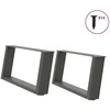 Kavos staliuko kojelės, U formos, 2 vnt., 60x(30-31)cm